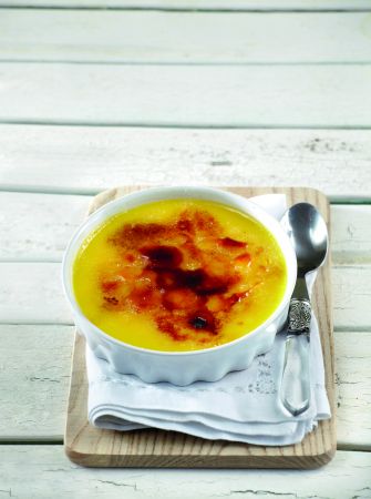 Κρεμ μπρυλέ με πορτοκάλι και μαστίχα