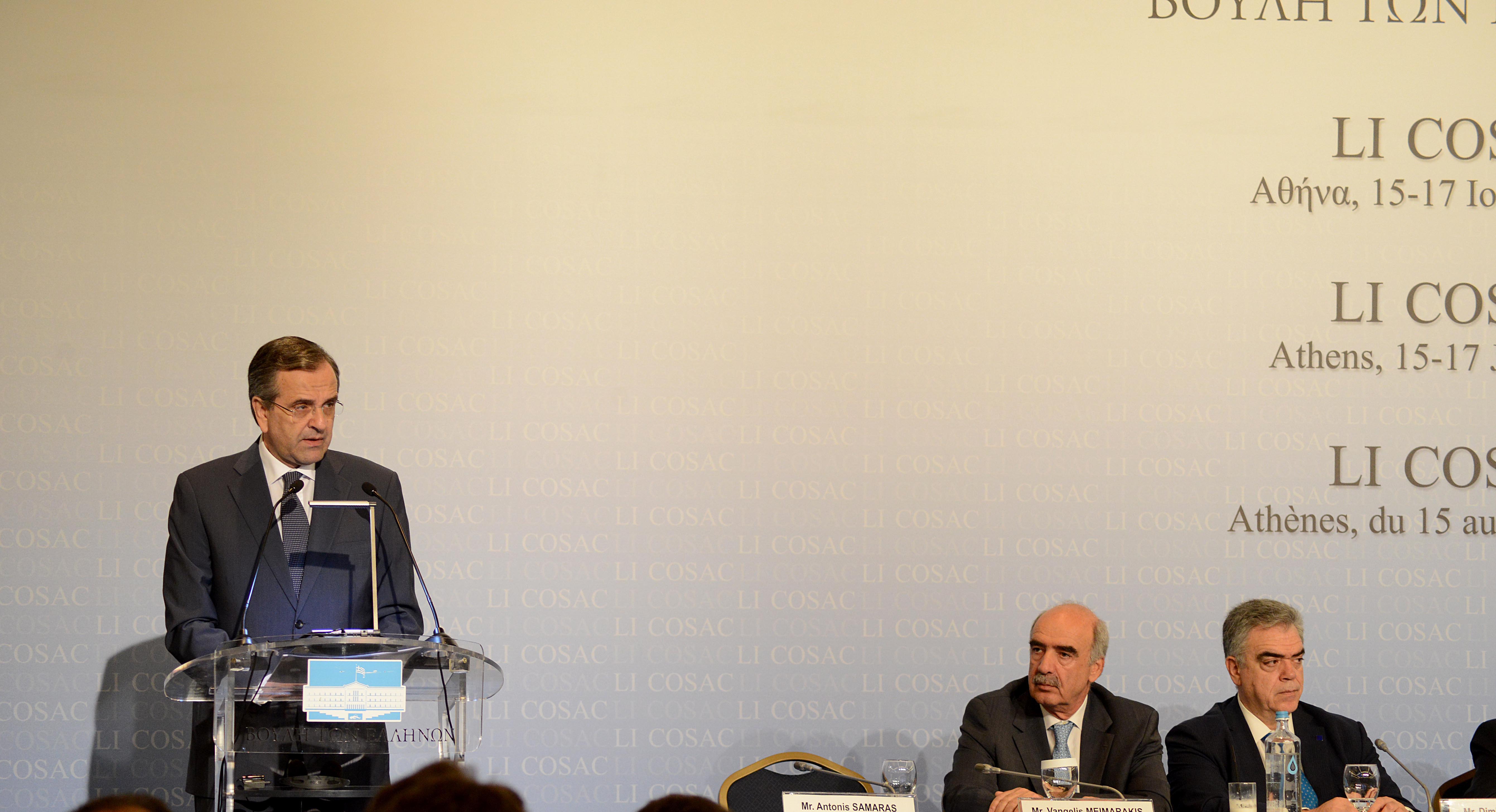 Σαμαράς: Η Ελλάδα βγαίνει ισχυρότερη από την κρίση