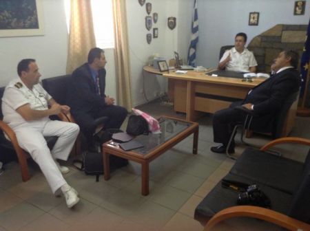 Επίσκεψη συνδικαλιστών του Λιμενικού στη Σάμο