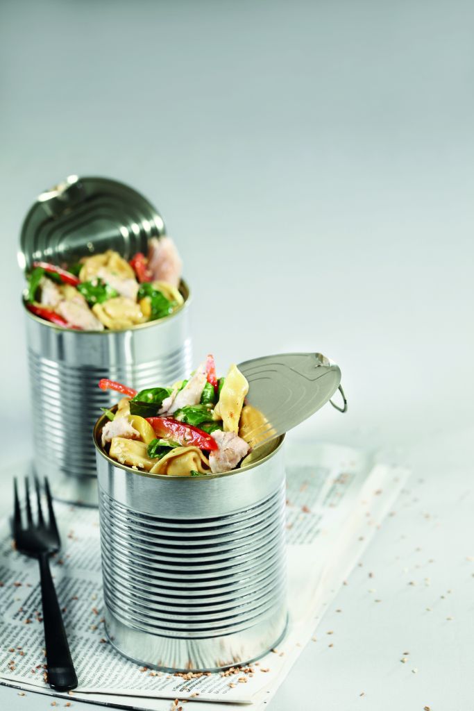 Τορτελίνια με σπανάκι και κοτόπουλο