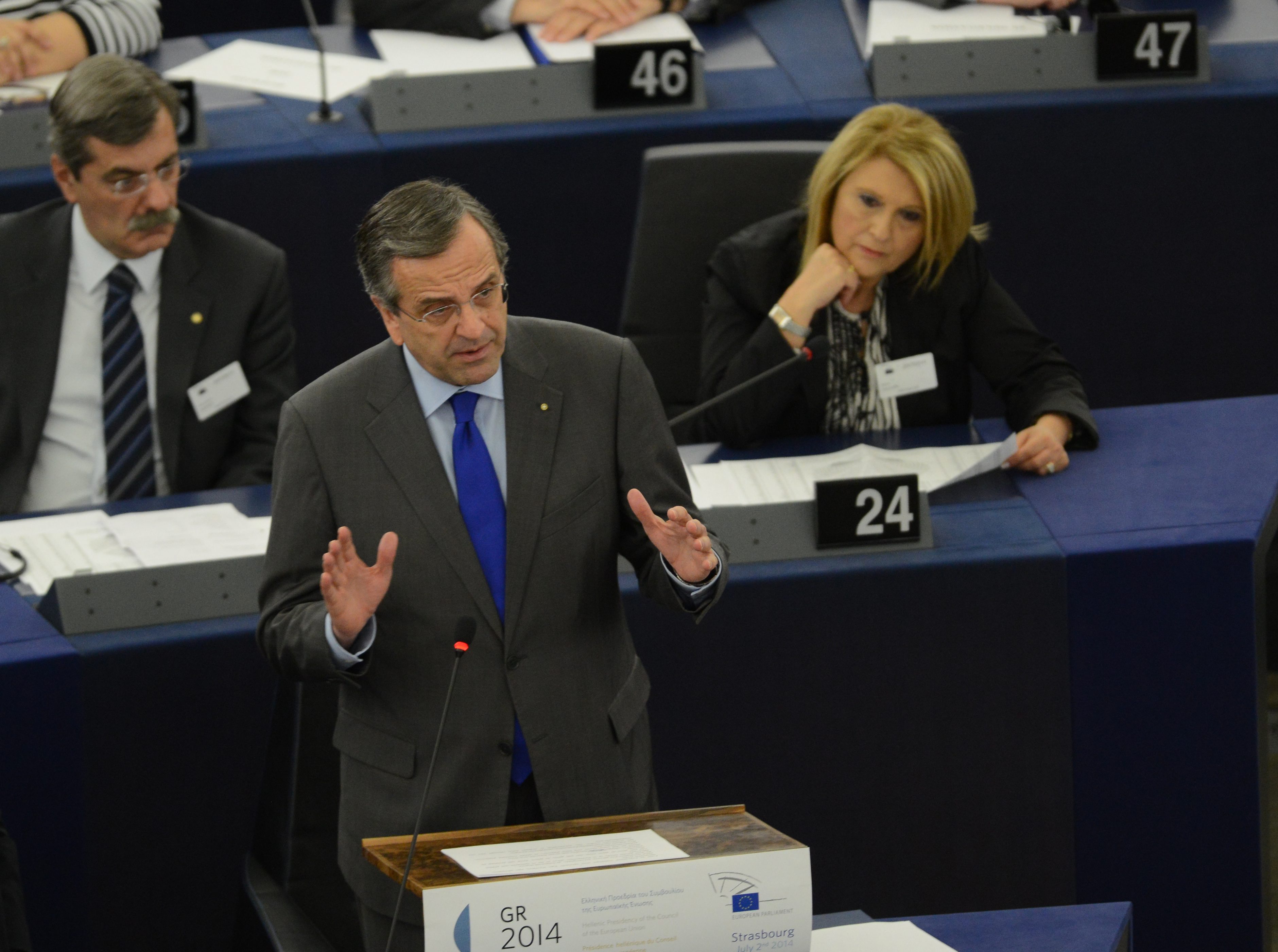 Σαμαράς στην Ευρωβουλή: Τα καταφέραμε χάρη στις θυσίες του λαού