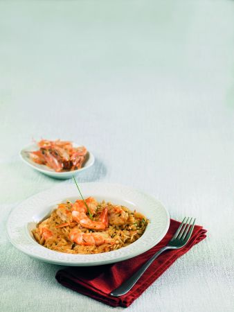 Γιουβέτσι με γαρίδες, λάιμ και εστραγκόν