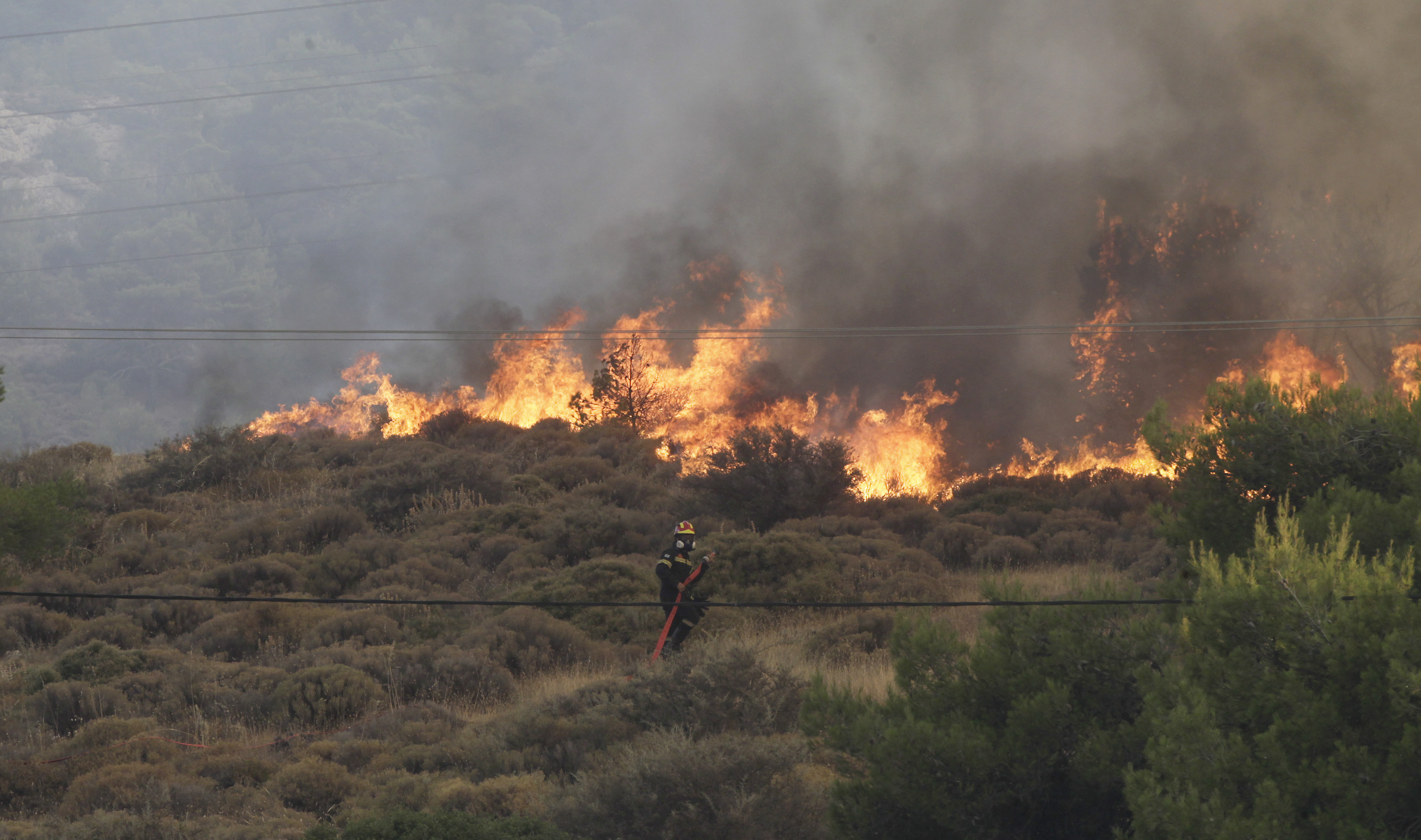 Κρήτη: Ανεξέλεγκτη φωτιά στην Ιεράπετρα