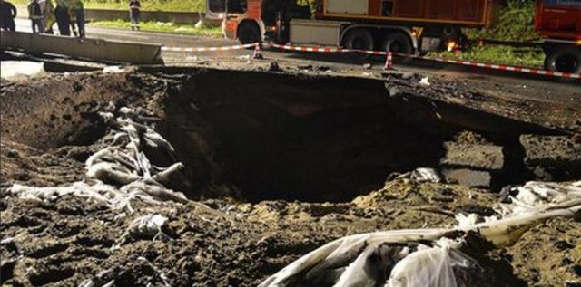 Φρανκφούρτη: Κρατήρας από βόμβα του Β’ Παγκοσμίου στο αεροδρόμιο