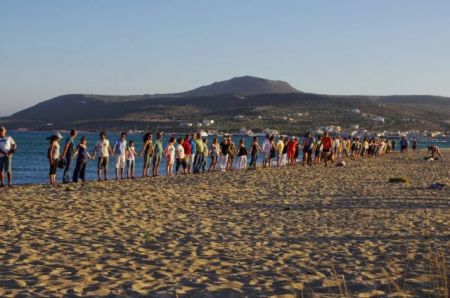 Ανθρώπινη αλυσίδα για το Παυλοπέτρι