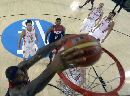 Παγκόσμιο Κύπελλο Μπάσκετ: Τουρκία – ΗΠΑ 77 – 98