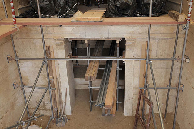 Τύμβος Αμφίπολης: Θωράκιση του ταφικού μνημείου από τις καιρικές συνθήκες