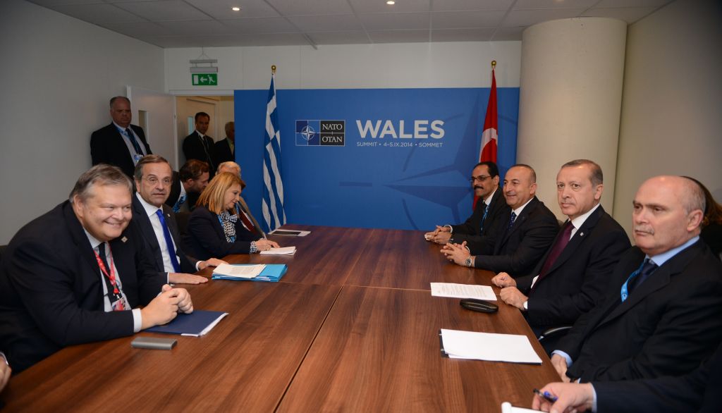 Πλήρης διάσταση απόψεων για το Κυπριακό στη συνάντηση Σαμαρά-Ερντογάν