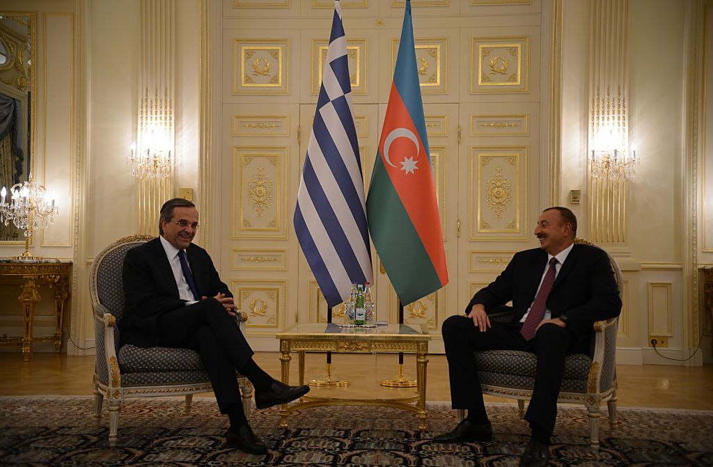 Σαμαράς – Αλίγιεφ στο Μπακού: Ο έλληνας πρωθυπουργός ζήτησε, αν χρειαστεί, περισσότερο φυσικό αέριο