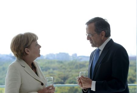 Σαμαράς-Μέρκελ: Συζήτηση για την επόμενη ημέρα