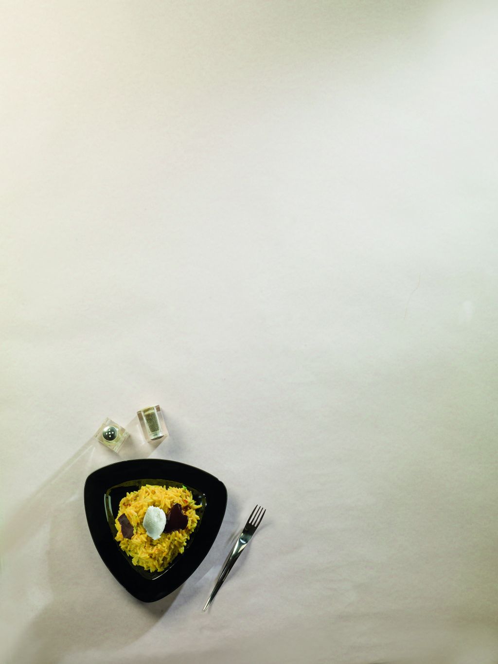 Ατζέμ πιλάφι με κρόκο Κοζάνης και ψητό μεδούλι