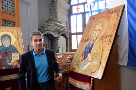 Ο Λοβέρδος παρουσίασε τις δράσεις του Κοινωνικού Σχολείου στο Αγιο Ορος