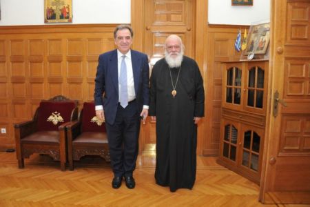 Συνάντηση Αρχιεπισκόπου – πρύτανη Οικονομικού Πανεπιστημίου