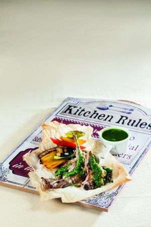 Παϊδάκια με πέστο θυμαριού