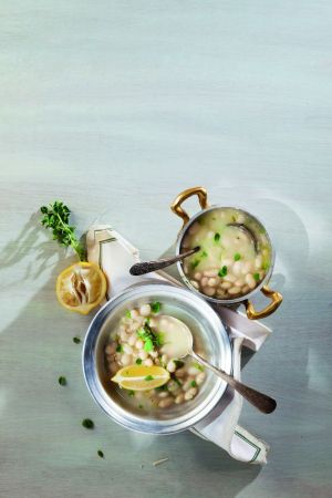 Λευκή, λεμονάτη φασολάδα