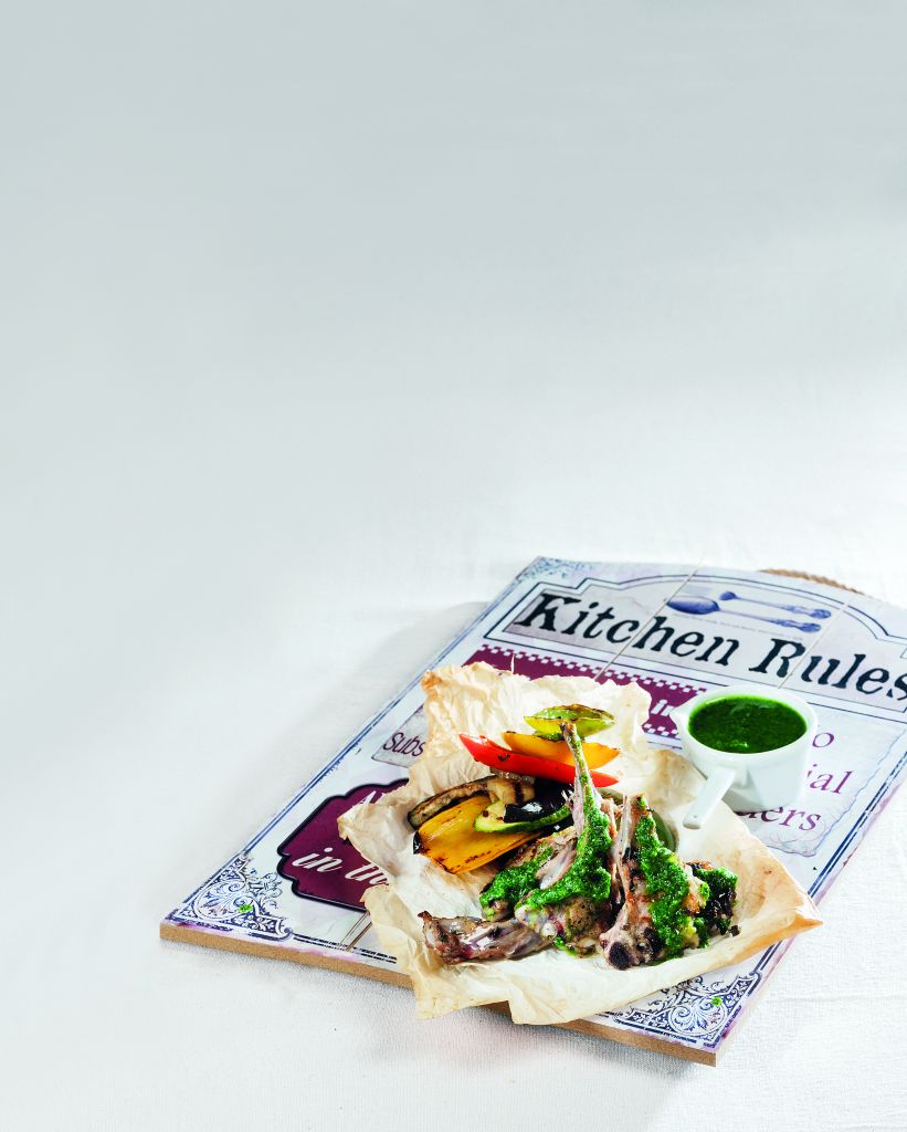 Παϊδάκια µε πέστο θυµαριού