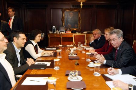 Με τον πρόεδρο της Αυστρίας συναντήθηκε ο Αλέξης Τσίπρας