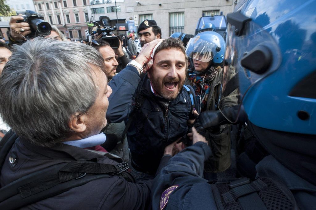 Ρώμη: Οργή των συνδικάτων για την αστυνομική βία κατά διαδηλωτών