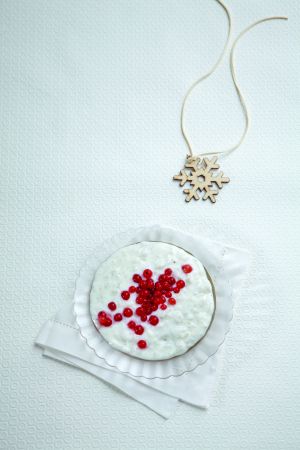 Γλυκό ριζότο με κόκκινα φρούτα