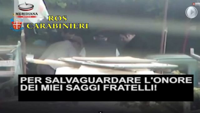 Καλαβρία: Τελετή μύησης στη μαφία (βίντεο)