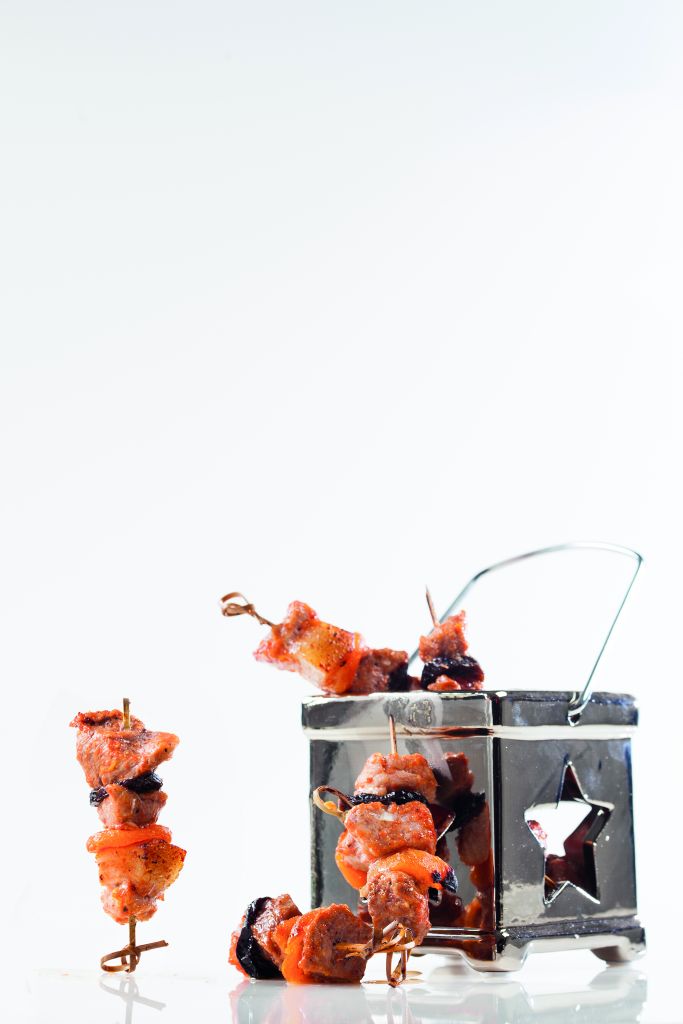 Μίνι σουβλάκια με αποξηραμένα φρούτα