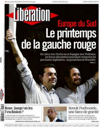 Liberation: ΣΥΡΙΖΑ, Podemos- Καταιγίδα από τον ευρωπαϊκό Νότο