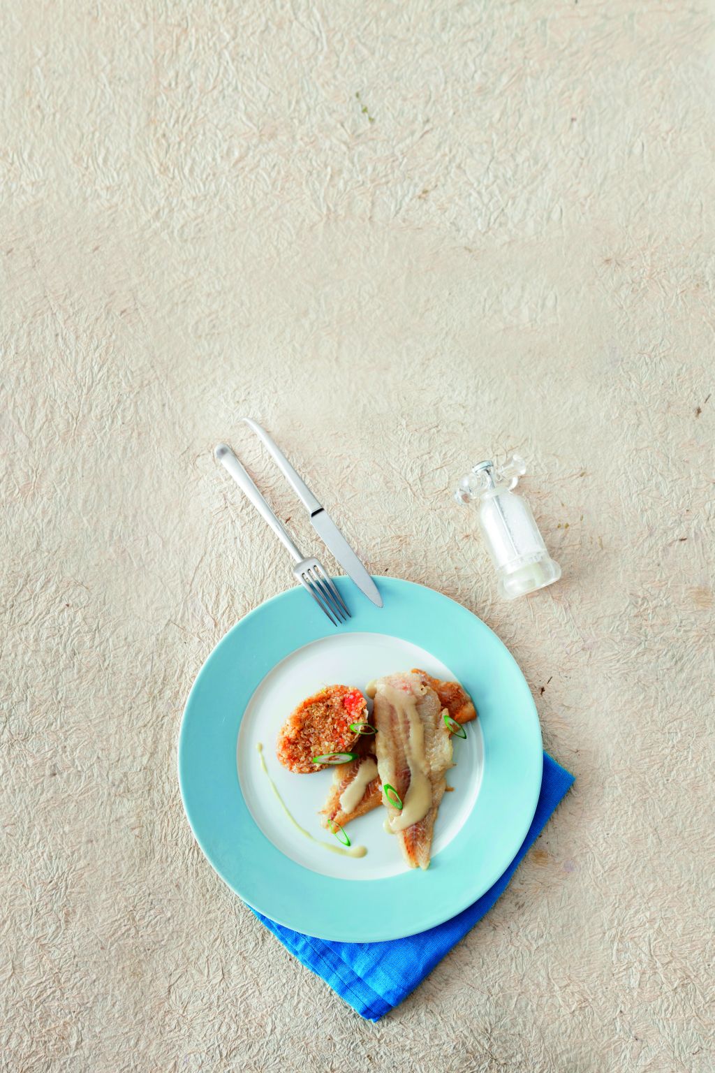 Γλώσσα με κόλιαντρο και κινόα