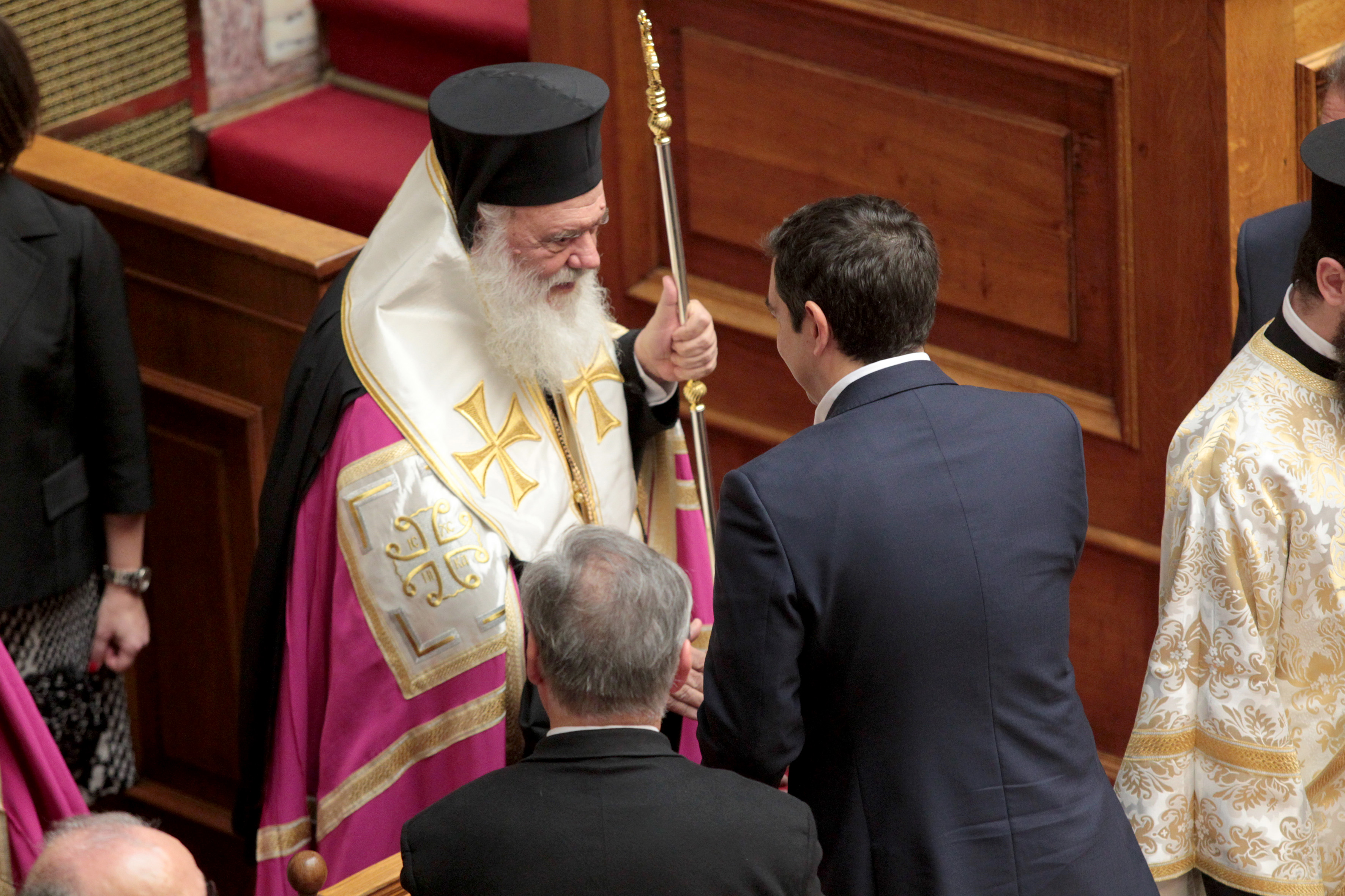 Συνάντηση του Αρχιεπίσκοπου κ. Ιερώνυμου με τον Αλέξη Τσίπρα