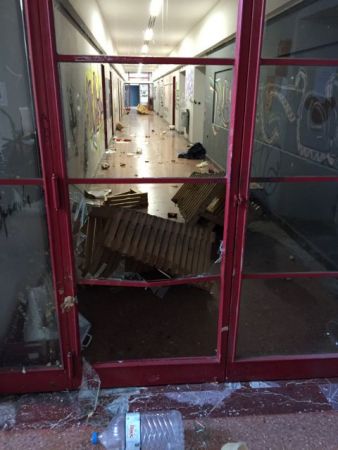 Βανδαλισμοί στην Αρχιτεκτονική του ΑΠΘ στη διάρκεια πάρτι