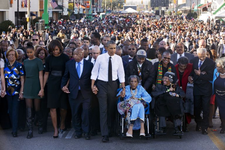 Ομπάμα: Η πορεία εναντίον κατά του ρατσισμού δεν έχει τελειώσει | tovima.gr