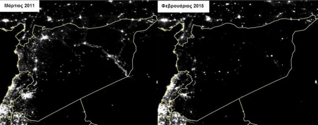 Στο σκοτάδι η Συρία μετά από 4 χρόνια σύρραξης