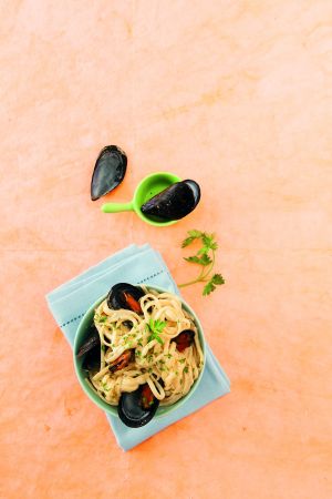 Λινγκουίνι με μύδια