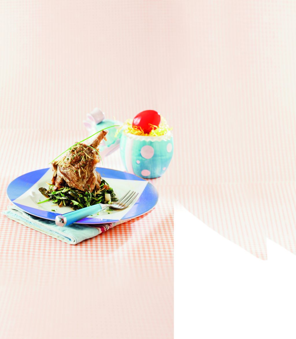 Αρνί στην κατσαρόλα με ανοιξιάτικα χόρτα