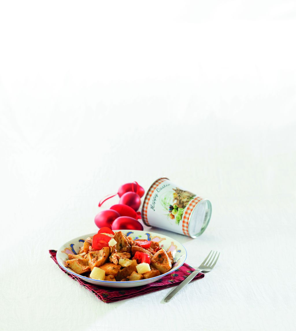 Ζεστή σαλάτα με αγκινάρες και μυρωδικά