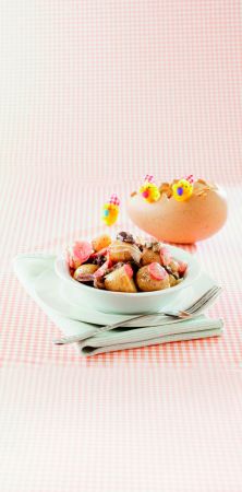 Πατατοσαλάτα με βινεγκρέτ μελιού και μουστάρδας