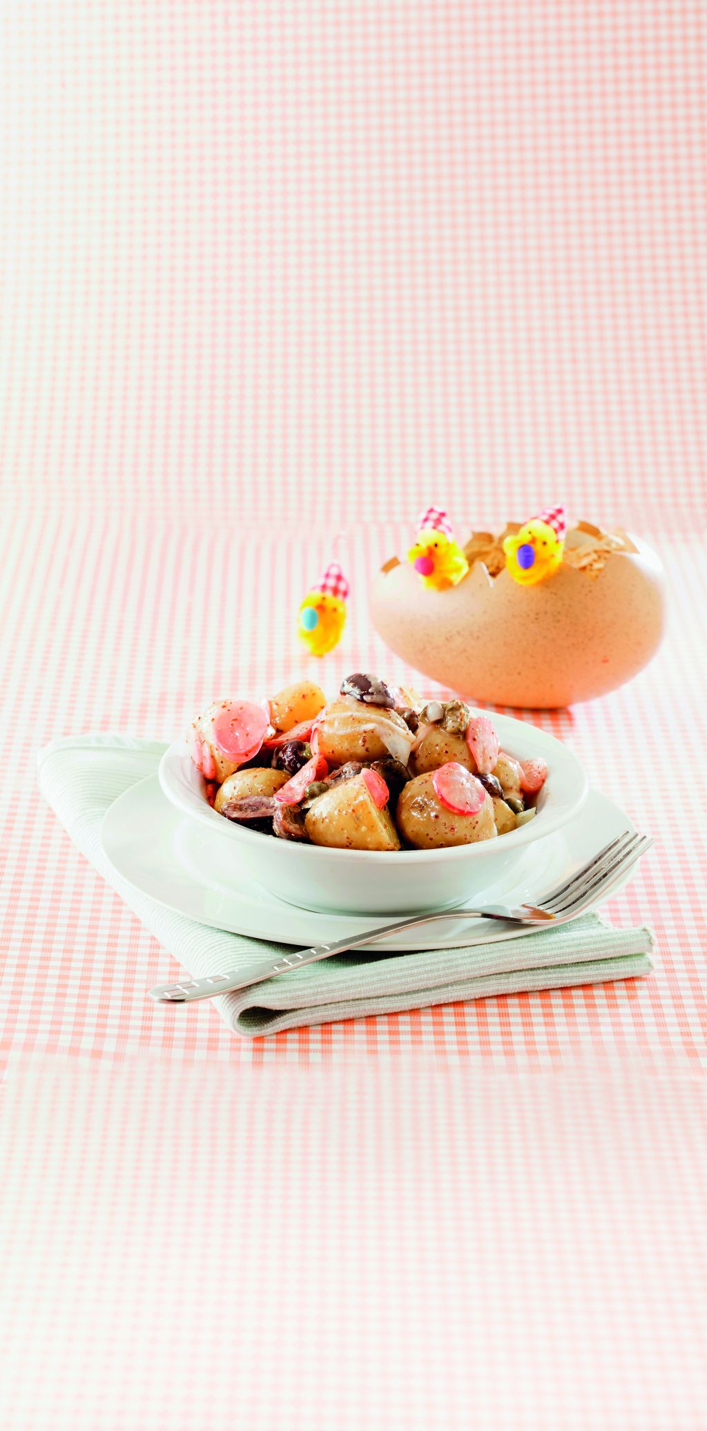 Πατατοσαλάτα με βινεγκρέτ μελιού και μουστάρδας