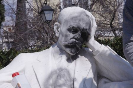 Bronze busts stolen from the Cultural Center in Athens