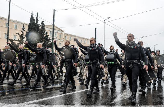 Fierce reactions over Special Forces slogans chanted at parade