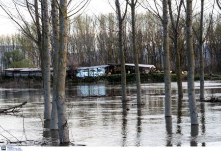 Στο έλεος των πλημμυρών στις Σέρρες – Χιλιάδες στρέμματα κατεστραμμένα