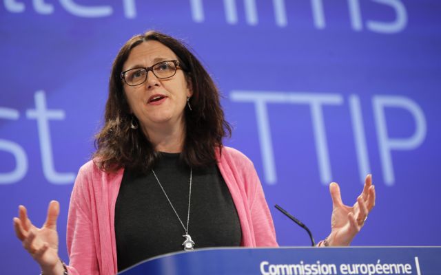 Στην Ουάσινγκτον η Ευρωπαία Επίτροπος Εμπορίου για τους δασμούς