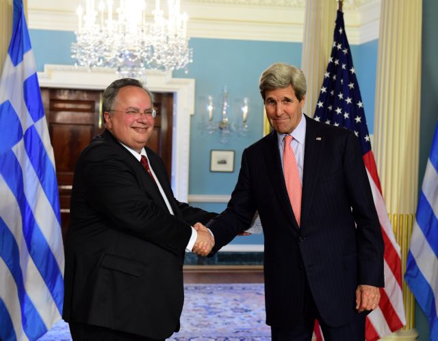 Kotzias and Kerry discuss international terrorism and the release of S. Xiros
