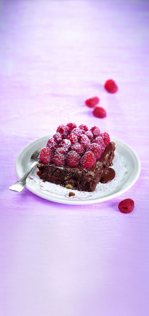 Μπράουνι με φραμπουάζ