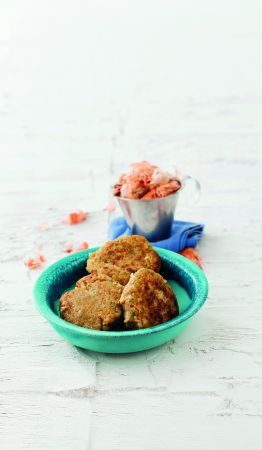 Μπιφτέκια με γαρίδες και λαχανικά