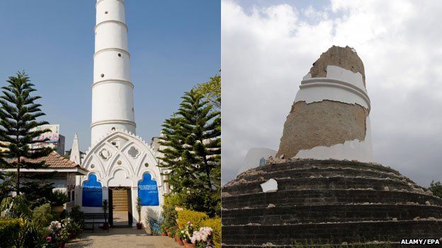 Νεπάλ: Ο σεισμός κατέστρεψε πολλά ιστορικά μνημεία στο Κατμαντού