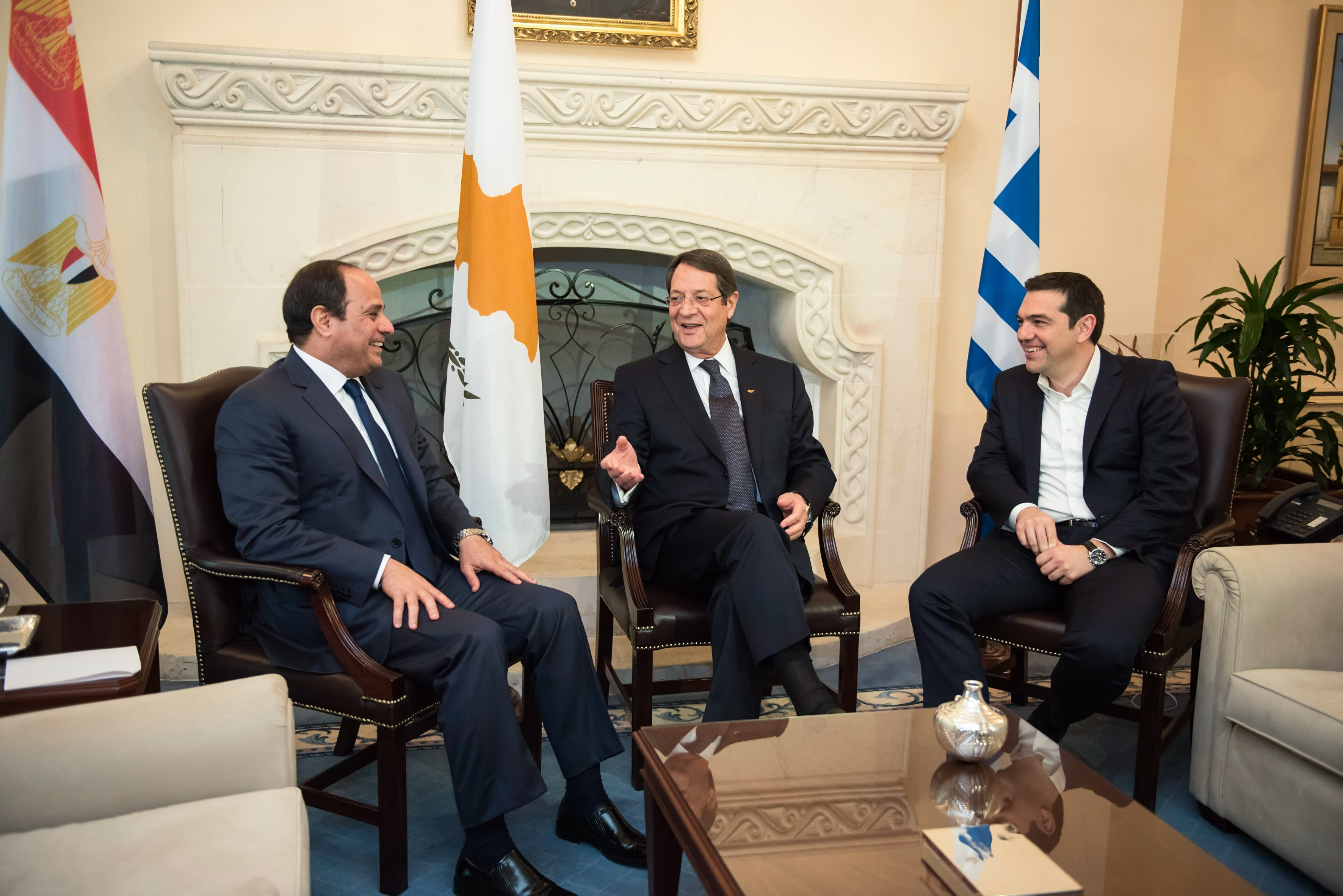 Λευκωσία: Ολοκληρώθηκε η τριμερής Ελλάδας-Κύπρου-Αιγύπτου