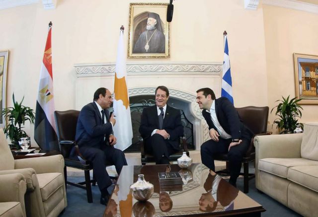 Trilateral summit talks between Greece, Egypt and Cyprus on Wednesday