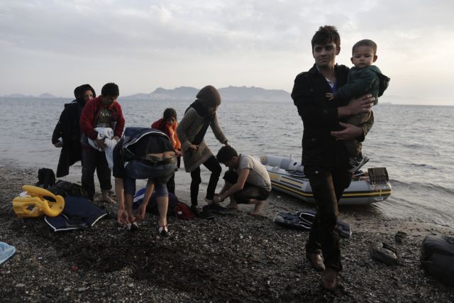 Demonstration against migrant and refugee hot spot on Samos