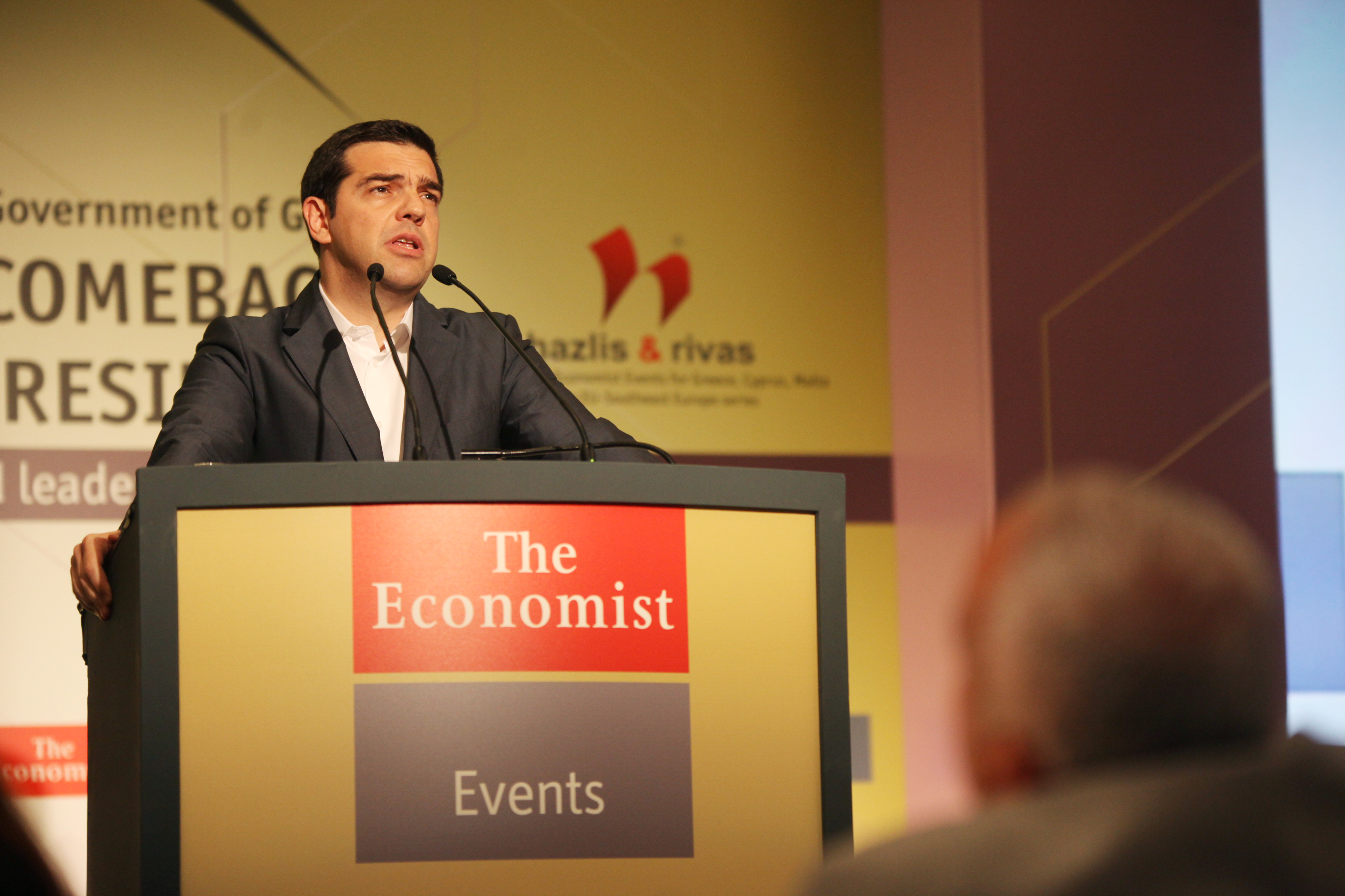 Τσίπρας στο συνέδριο Economist: «Εντιμη συμφωνία και αμοιβαία επωφελής – Κανένας κίνδυνος για μισθούς και συντάξεις»