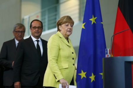 Draghi and Lagarde join Merkel, Hollande, Juncker in Berlin meeting