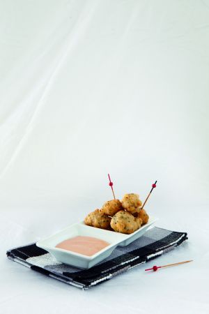 Λουκουμάδες με γαρίδες